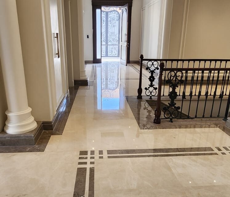 تنظيف وجلي رخام